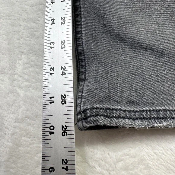 Harley-Davidson Jeans Womens 29 W Faded Black High Rise Straight Leg Motorcycle - Picture 6 of 11